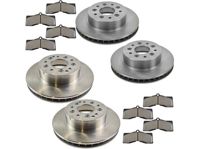 For 1965-1982 Chevrolet Corvette Brake Pad and Rotor Kit Front and Rear 63837HQ