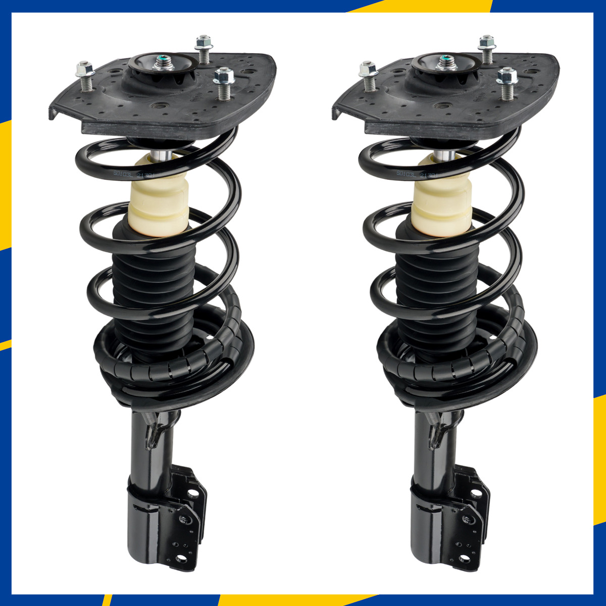 2x Complete Rear Struts & Coil Springs w/ Mounts for 2000-2011 Chevrolet Impala