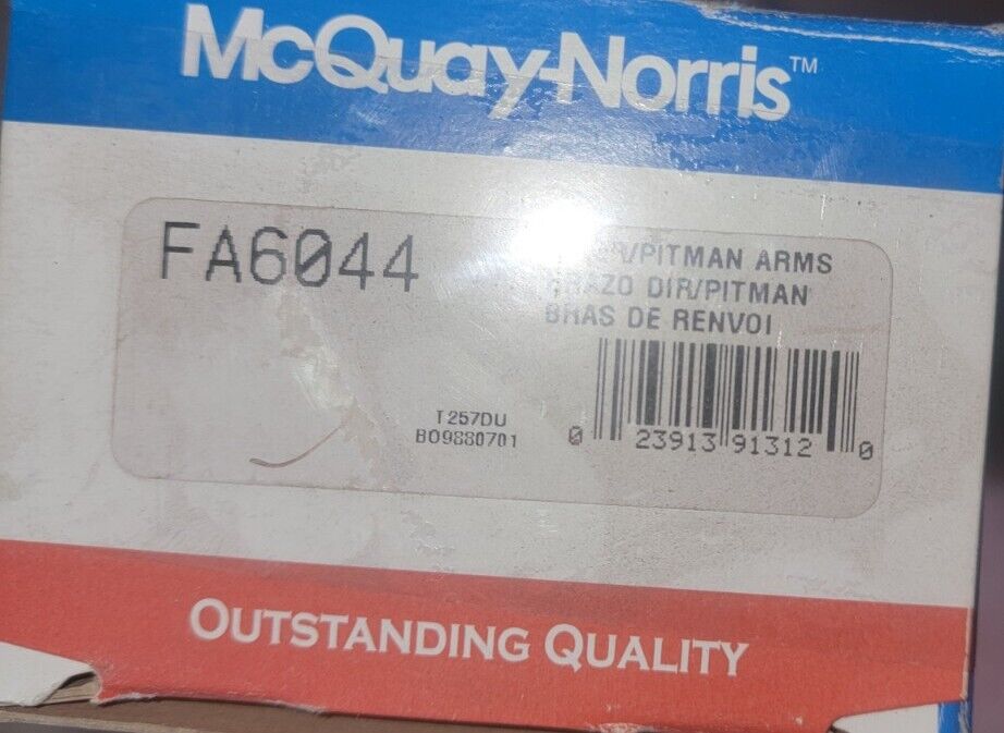 Steering Pitman Arm FA6044 McQuay-Norris Replaces QuickSteer K8755