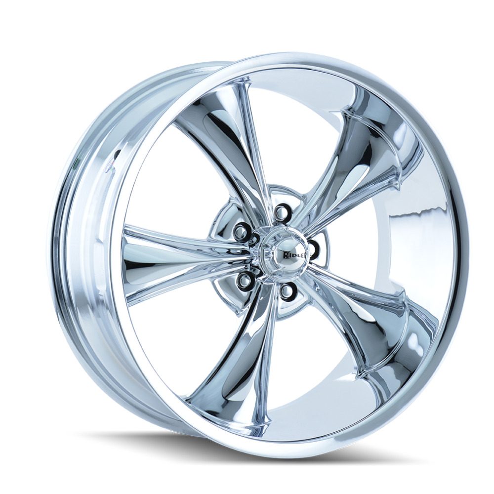 Ridler 17x8 Wheel Chrome 695 5x5 0mm Aluminum Rim