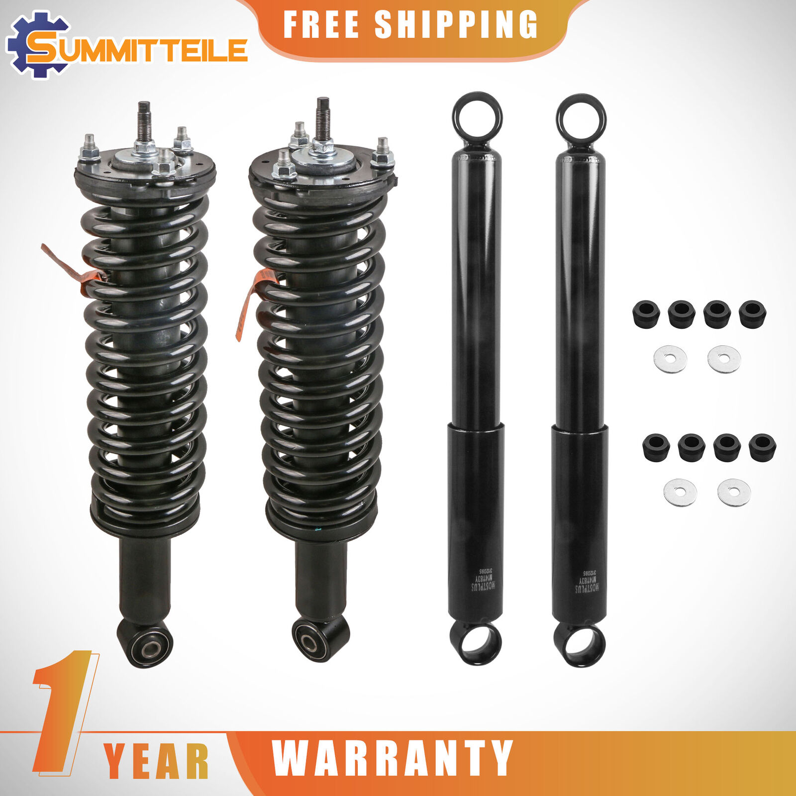4X Front Complete Struts Rear Shocks For 1998-2004 Toyota Tacoma 171352L 171352R