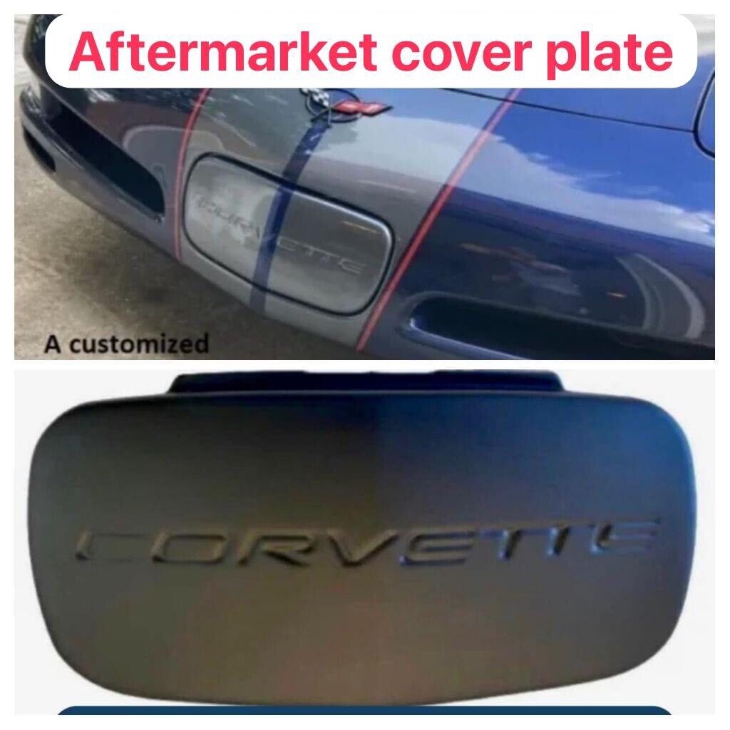 UNPAINTED aftermarket Cover/bumper Filler/license plate for Corvette C5 97-04