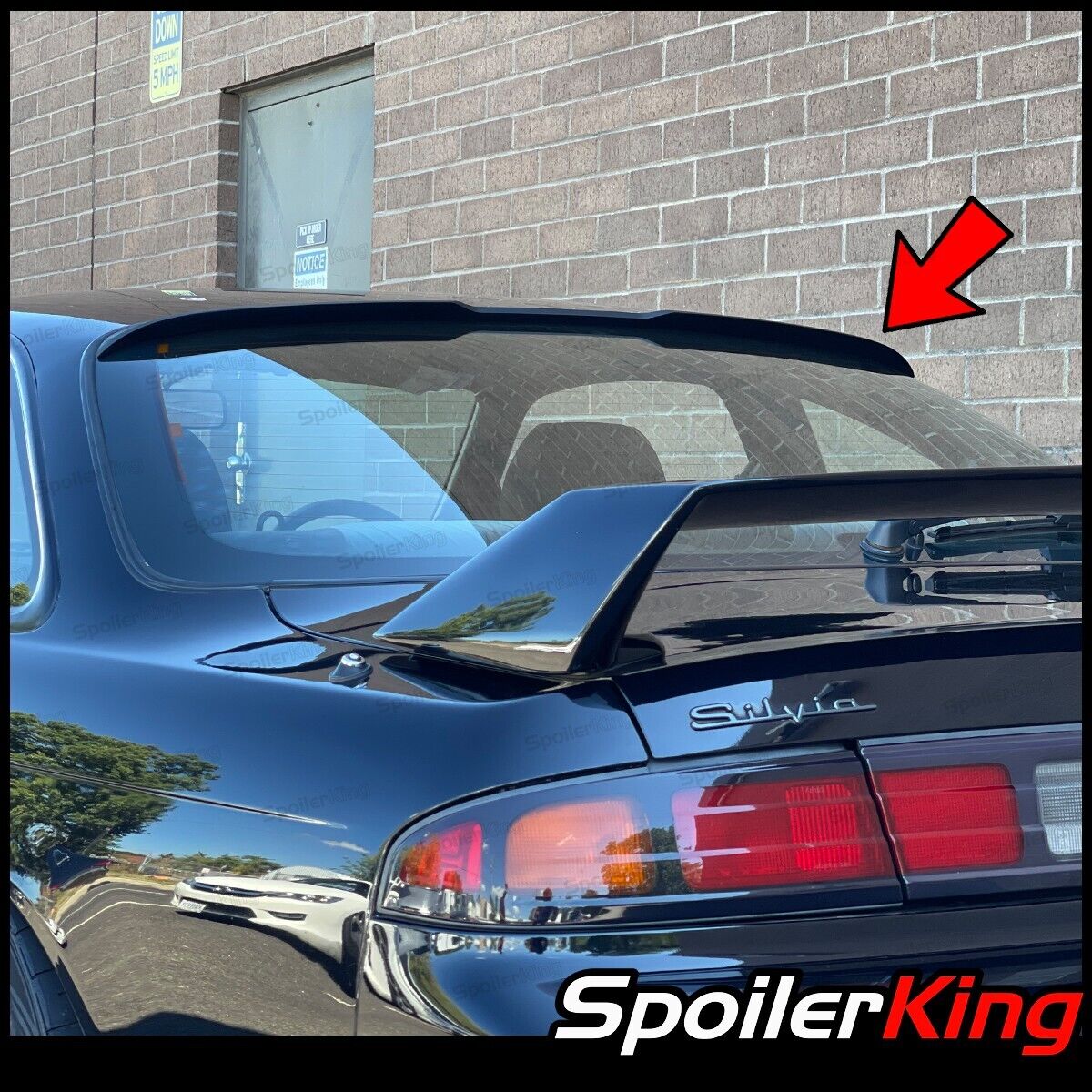 SpoilerKing Rear Window Roof Spoiler (Fits: Nissan Silvia S14 1994-2000) 284RC