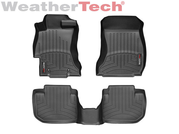 WeatherTech FloorLiner for Subaru Crosstrek/Impreza/WRX/STI 1st & 2nd Row- Black