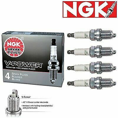 4 pc V-Power Spark Plugs NGK 4838 BP8H-N-10 4838 BP8HN10 Tune Up ri