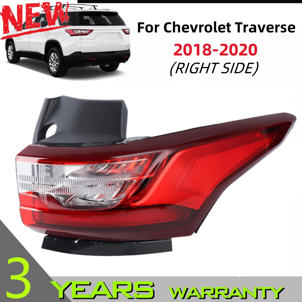 Right Tail Light Lamp Outside for Chevrolet Traverse 2018 - 2020 Passenger Side