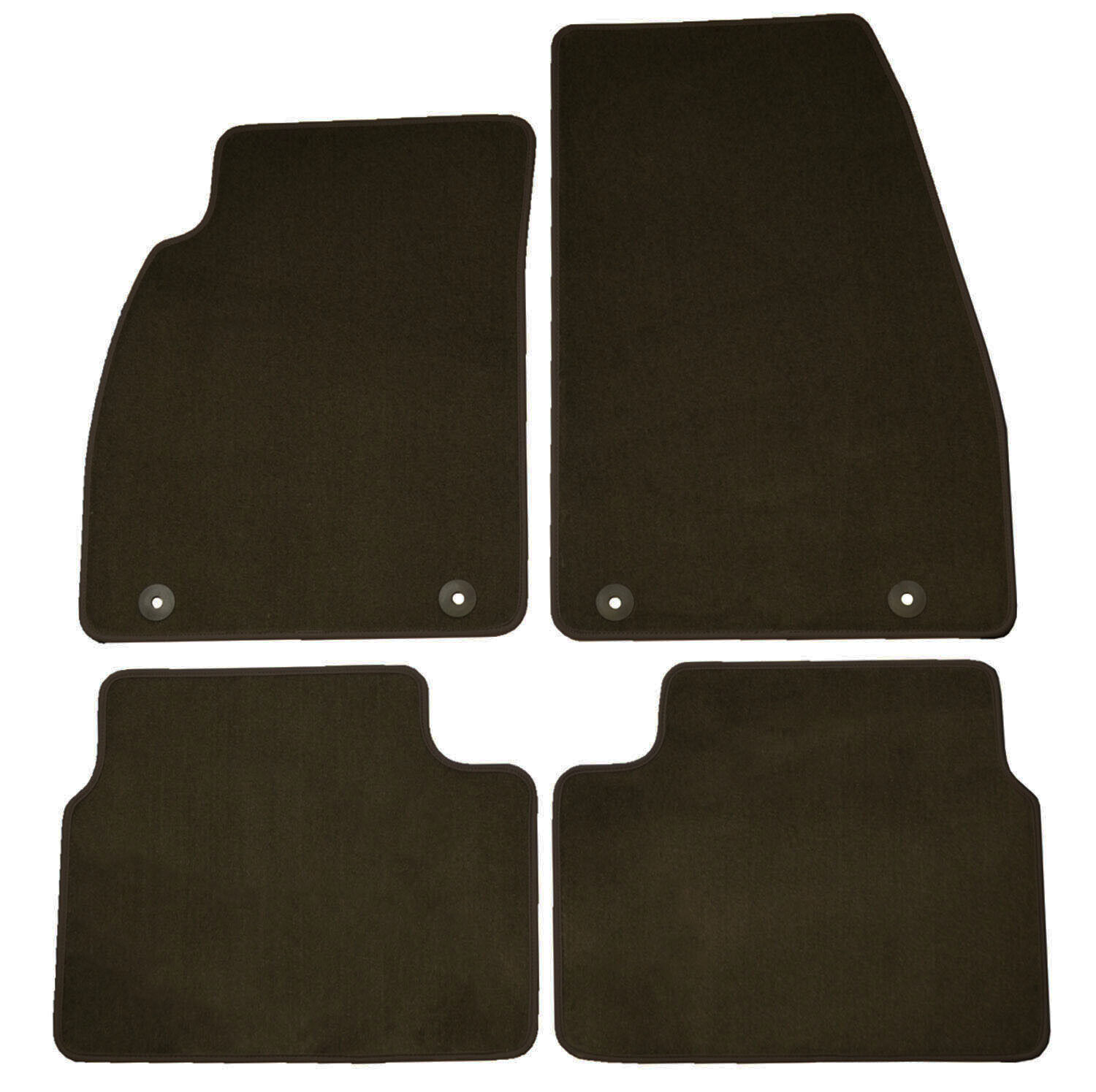 Set Of 4 Factory OEM Cocoa Brown Floor Mats Carpeted Front Rear For Buick Regal 