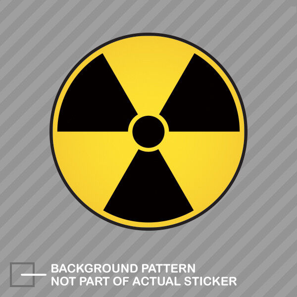 Nuke Radioactive Sticker Decal Vinyl nuclear radiation warning