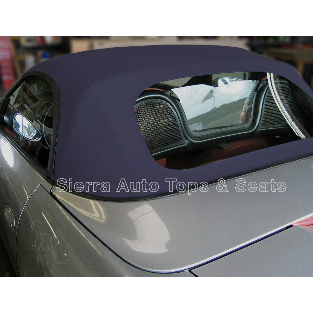 Porsche Boxster Convertible Top 97-02 in Blue Stayfast Cloth, Plastic Window
