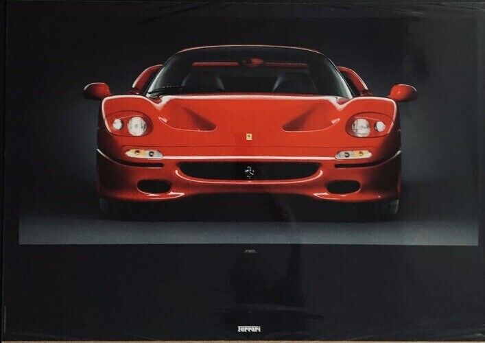Ferrari F/50 Front Shot Very Rare Factory Produced Out of Print Car Poster WOW