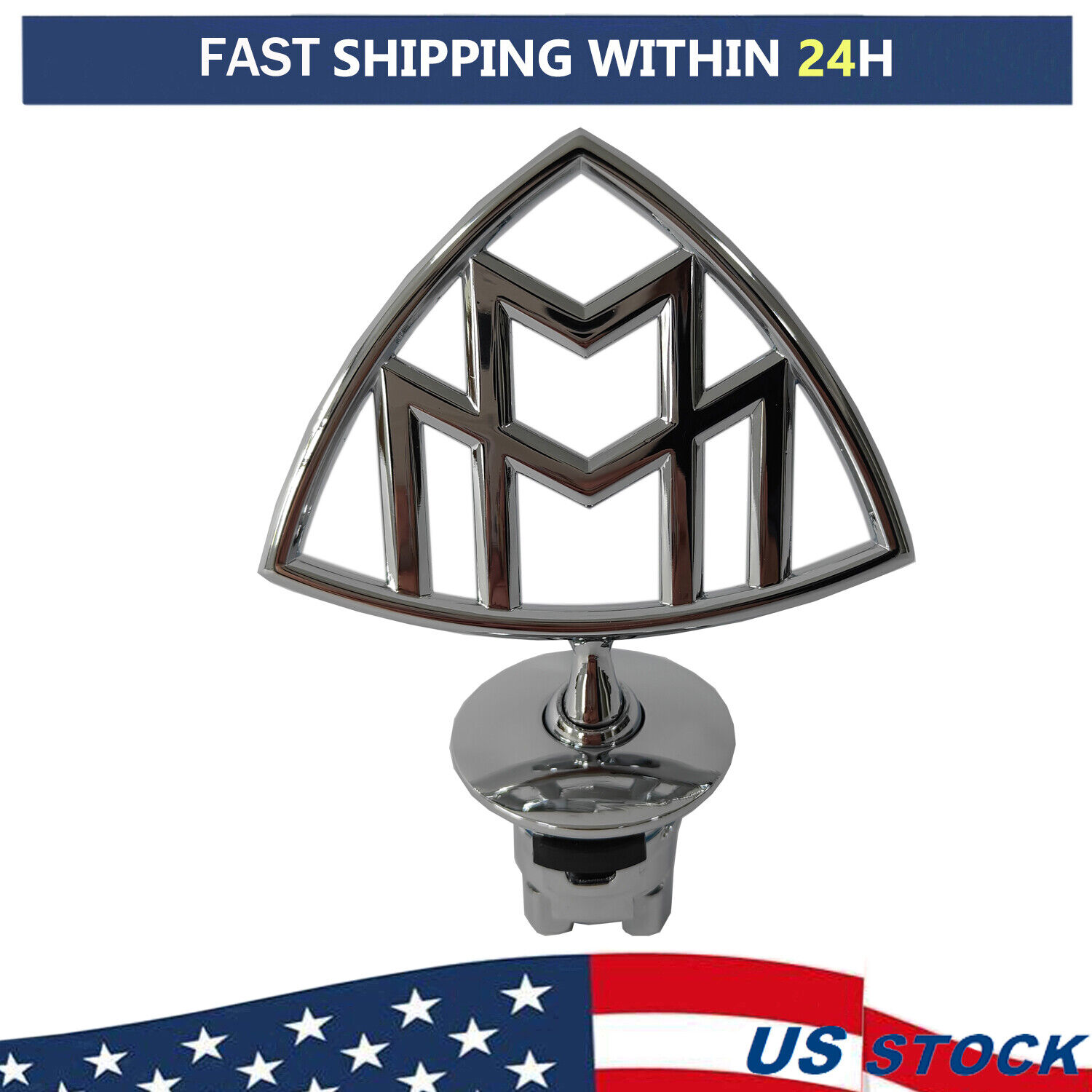 For Mercedes S600 500 W222 C MB-MLS Maybach Hood Emblem Ornament Badge Standing