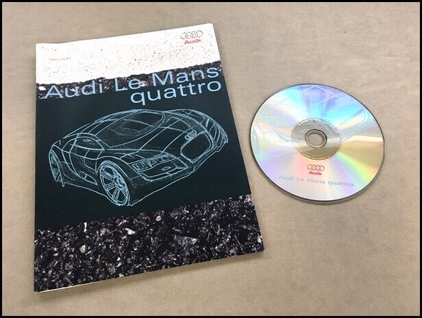 2003 Audi LeMans quattro R8 Concept Car Media Brochure Catalog Press Kit