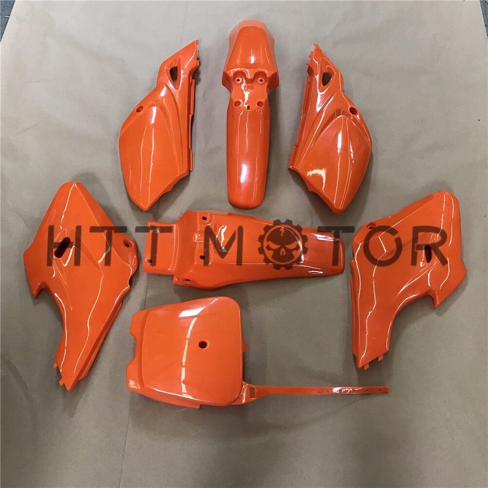 HTTMT 7 PCs Orange Plastic Fairing Body Cover Kits For Baja Dirt Runner 125