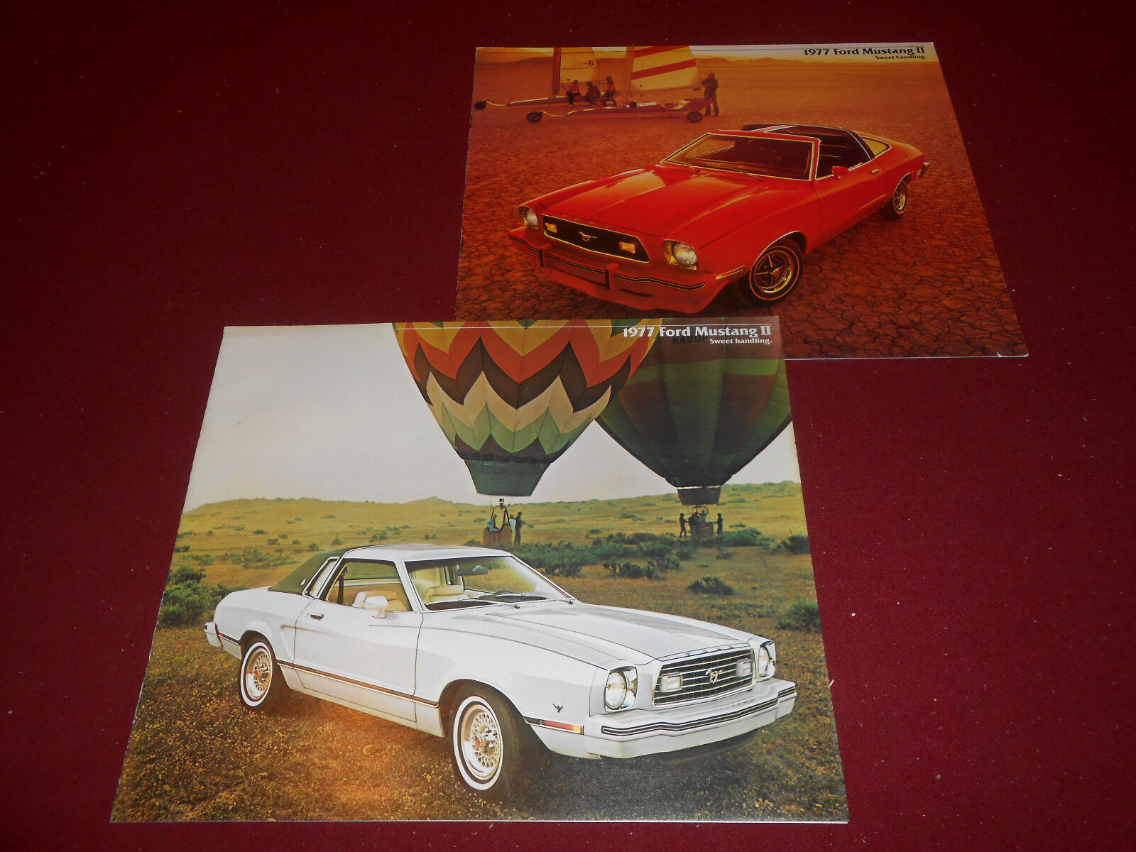 1977 FORD MUSTANG BROCHURE 8-76 + REVISED CATALOG 1-77 / 2 For 1 Deal