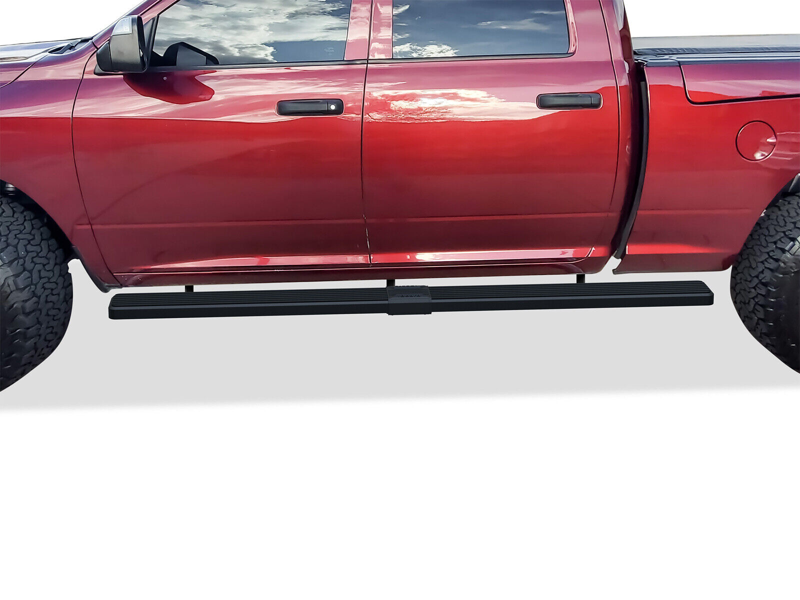APS Wheel to Wheel Running Boards 6 inches Fit 09-18 Ram Crew Cab 6.5ft Bed