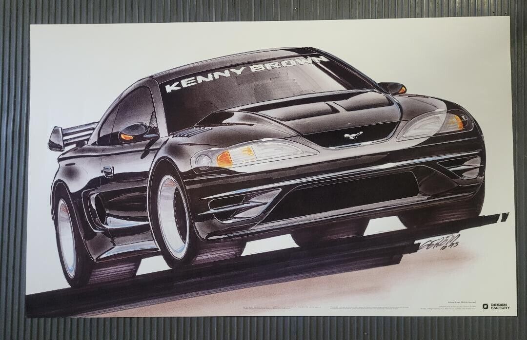 Kenny Brown XSR-95 Concept Ford Mustang Poster
