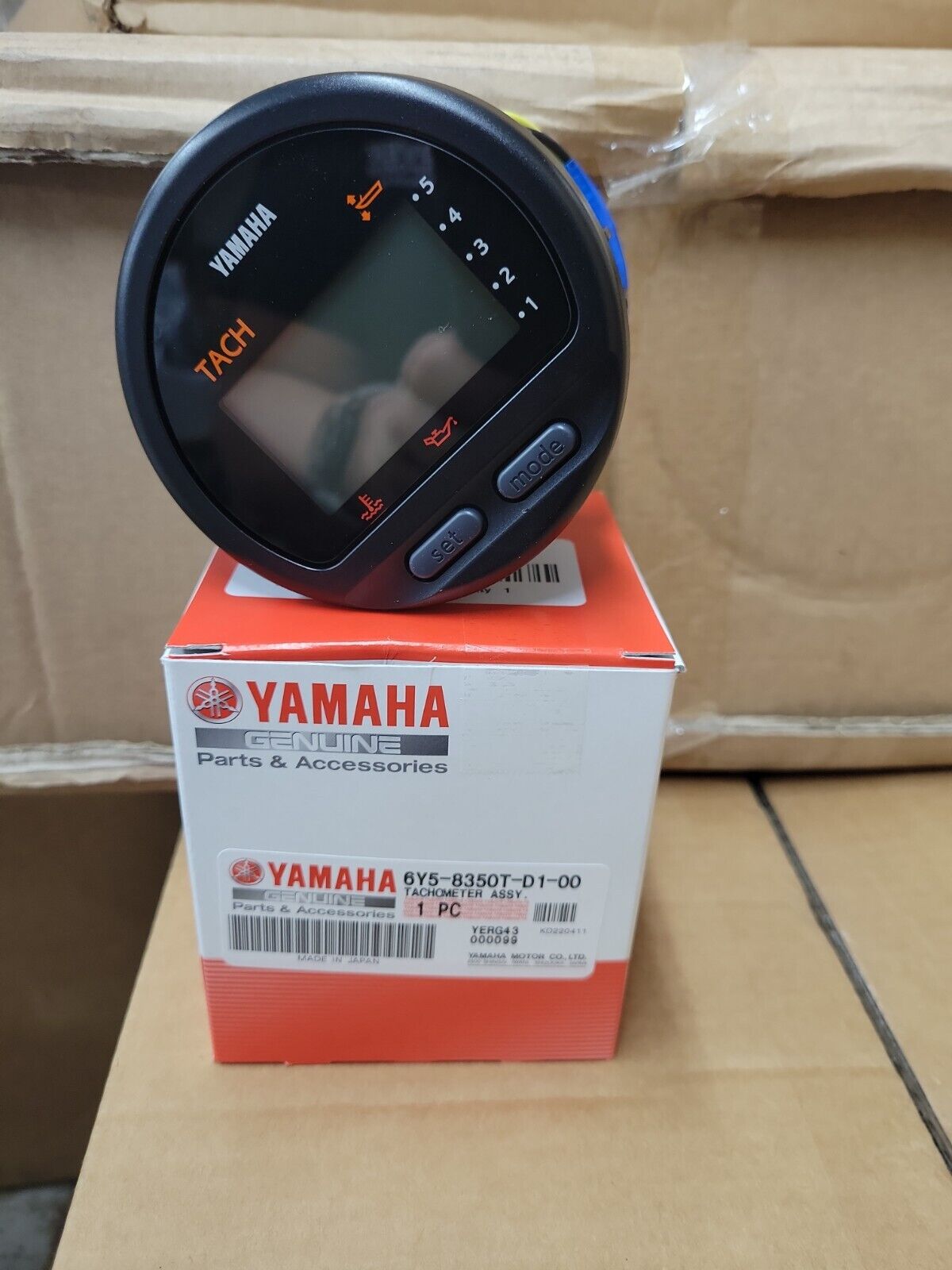 YAMAHA OEM Multi-Function Gauge Tachometer Tach Outboards NEW 6Y5-8350T-D1-00