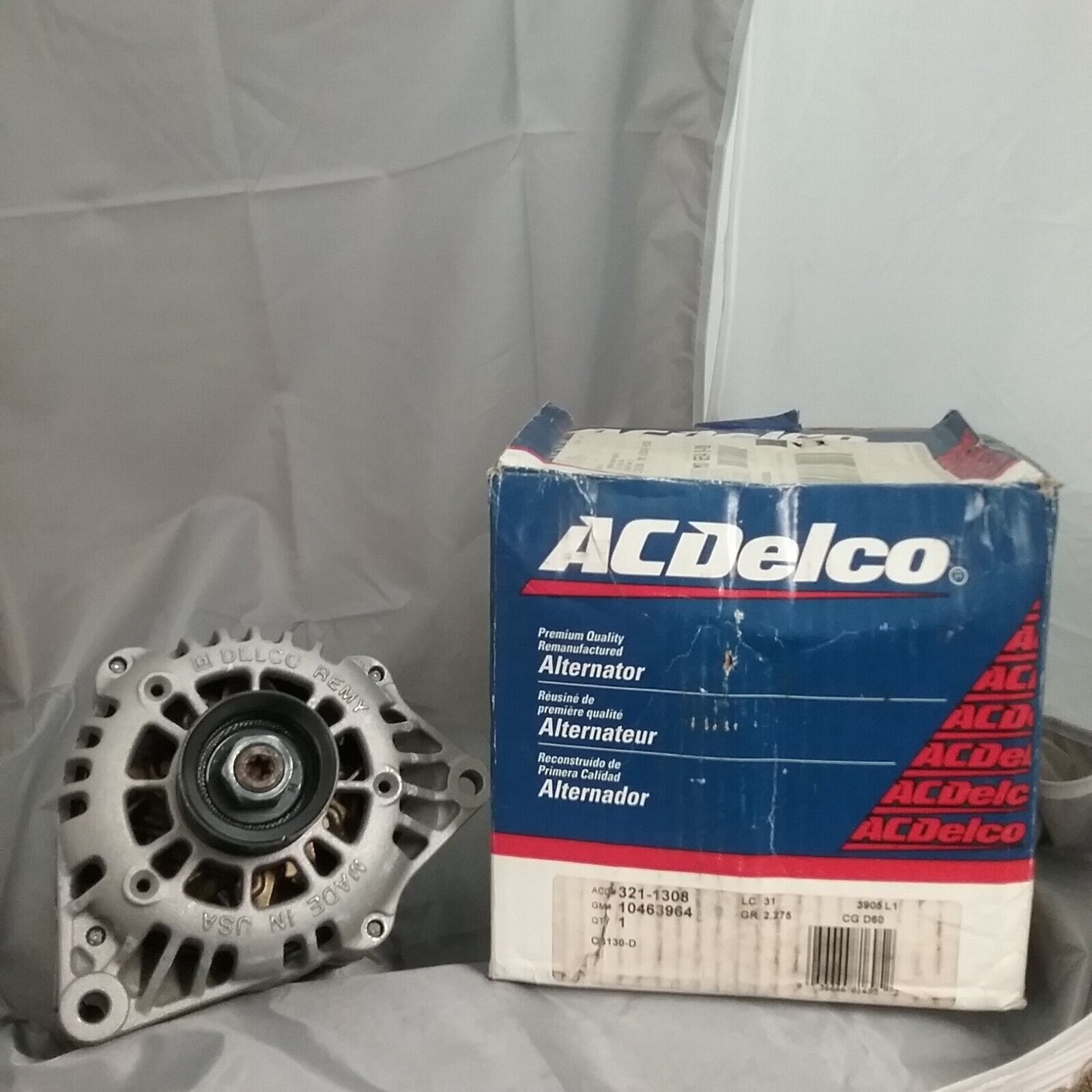 NEW ACDELCO 321-1308 Alternator, Remanufactured GM 10463964