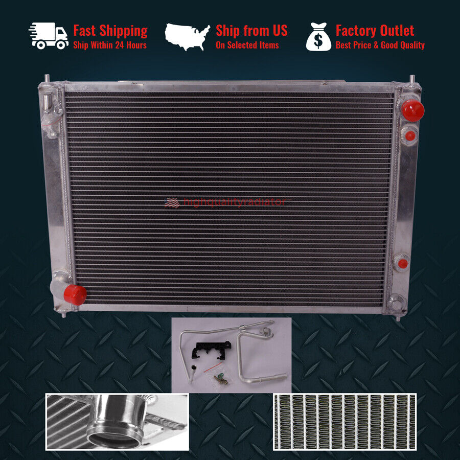 All Aluminum Radiator For 2008-2013 Infiniti G37 3.7L AT/MT(with condenser)