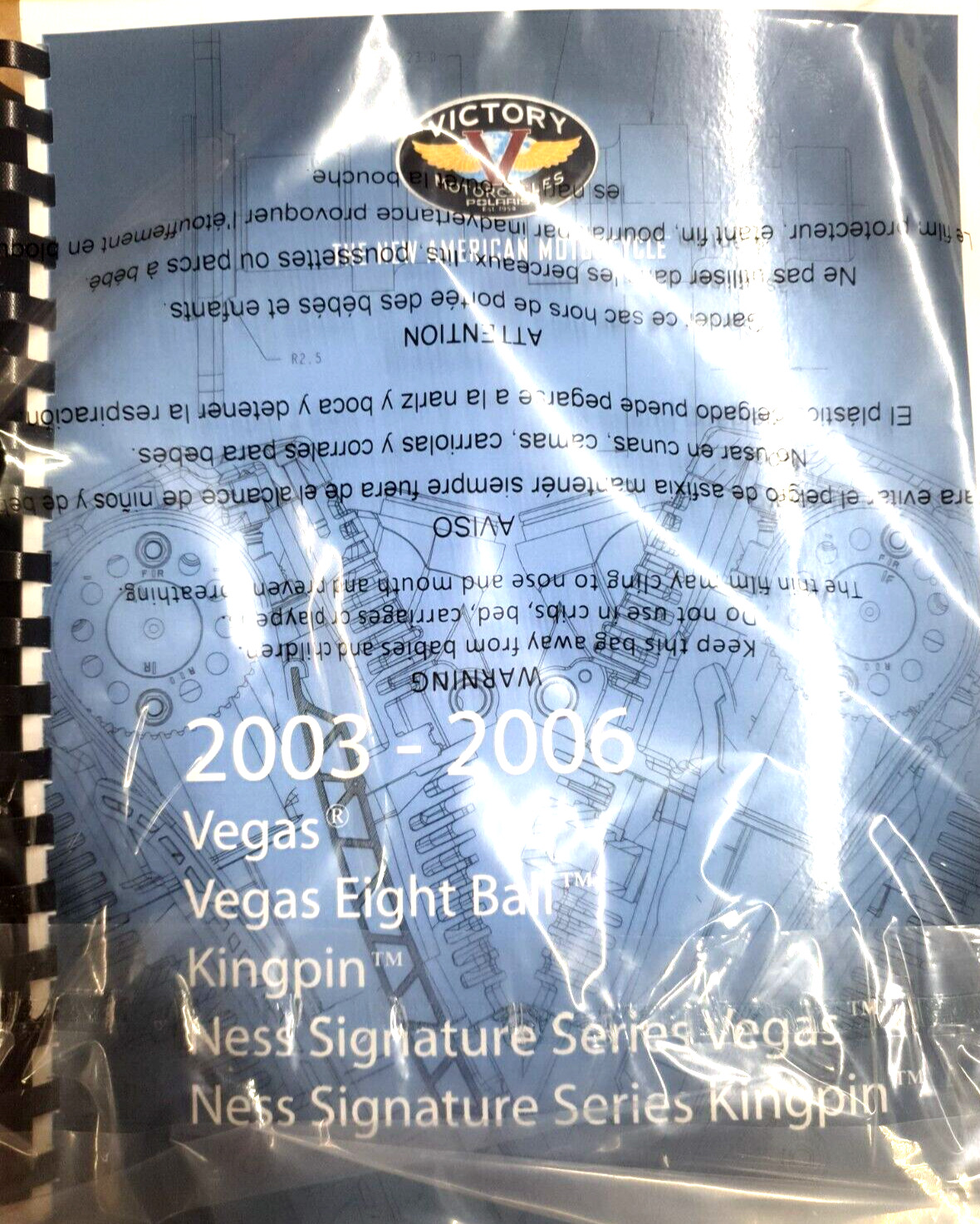 03-06 Victory Kingpin Vegas 8-Ball Ness-Vegas Ness-Kingpin Service Manual BOUND
