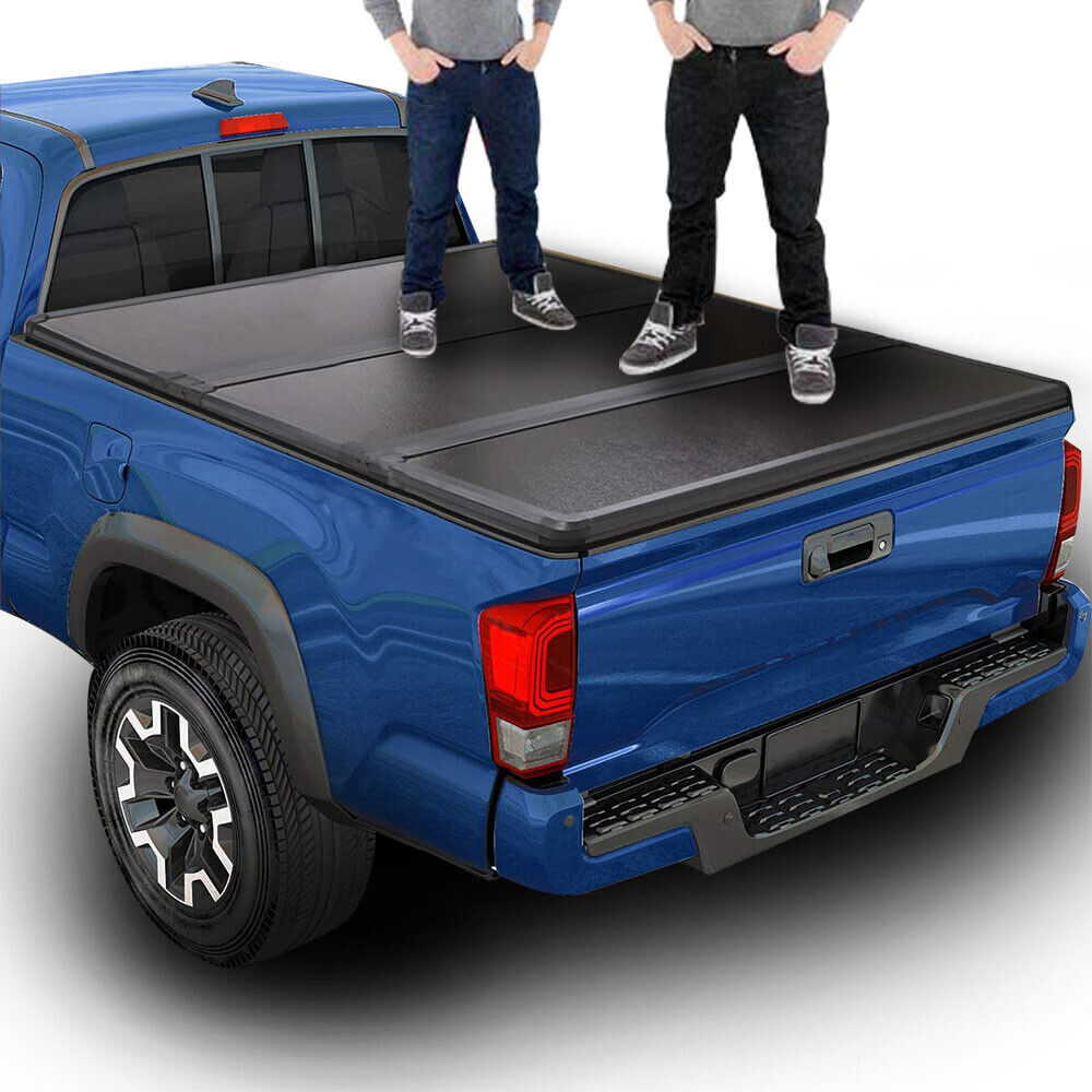 FOR 2020-23 JEEP GLADIATOR JT PICKUP TRUCK BED HARD SOLID TRI-FOLD TONNEAU COVER