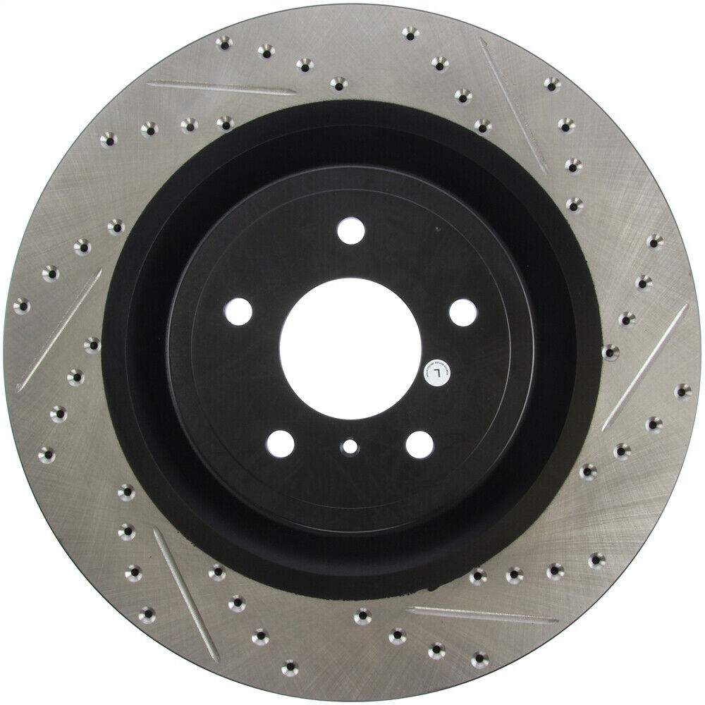 StopTech 127.42100L Front Left Drilled Brake Rotor for 2009-13 FX50 / 09-19 370Z