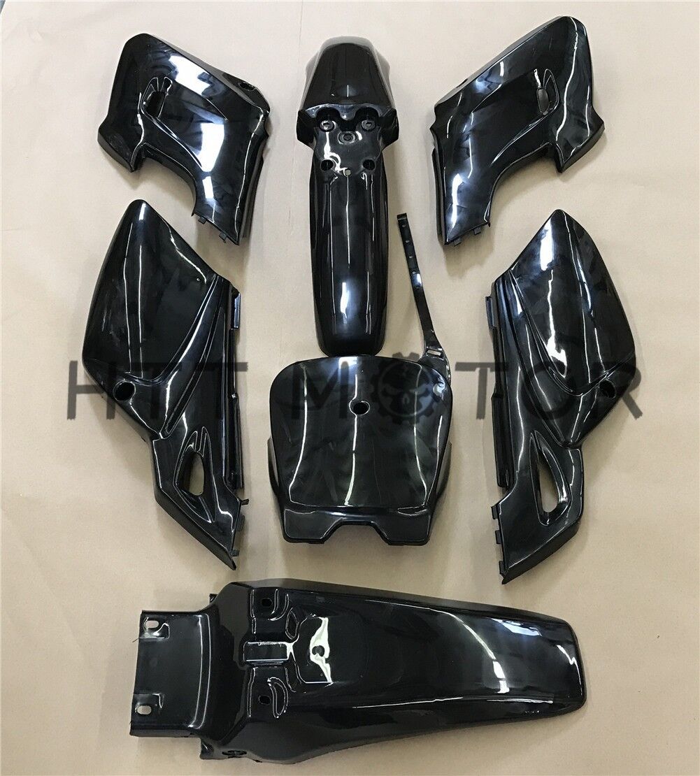 HTTMT 7 PCs Black Plastic Fairing Body Cover Kits For Baja Dirt Runner 125