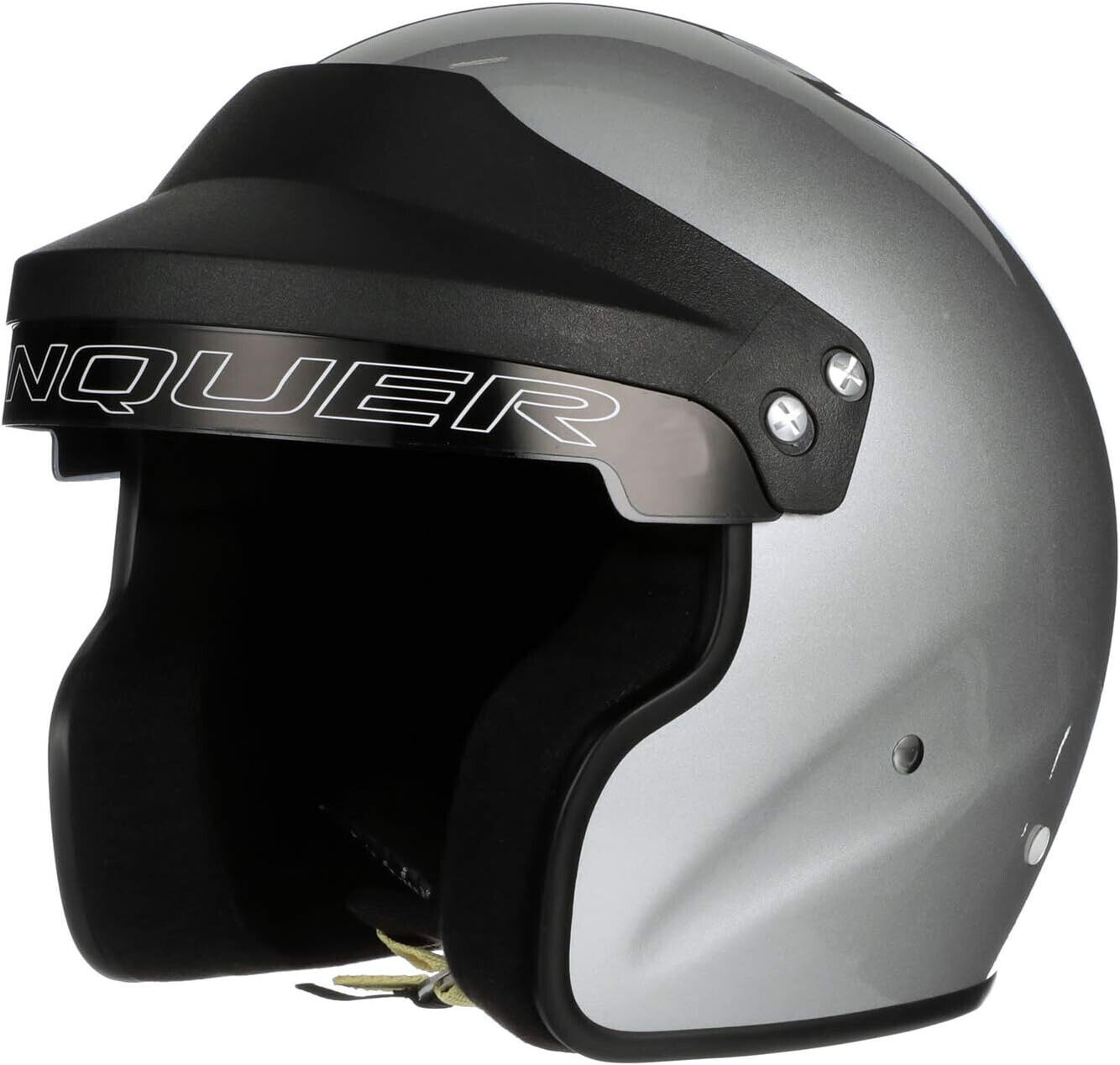 🔥 Conquer Snell SA2020 Approved Open Face Auto Racing Helmet - Small - Silver