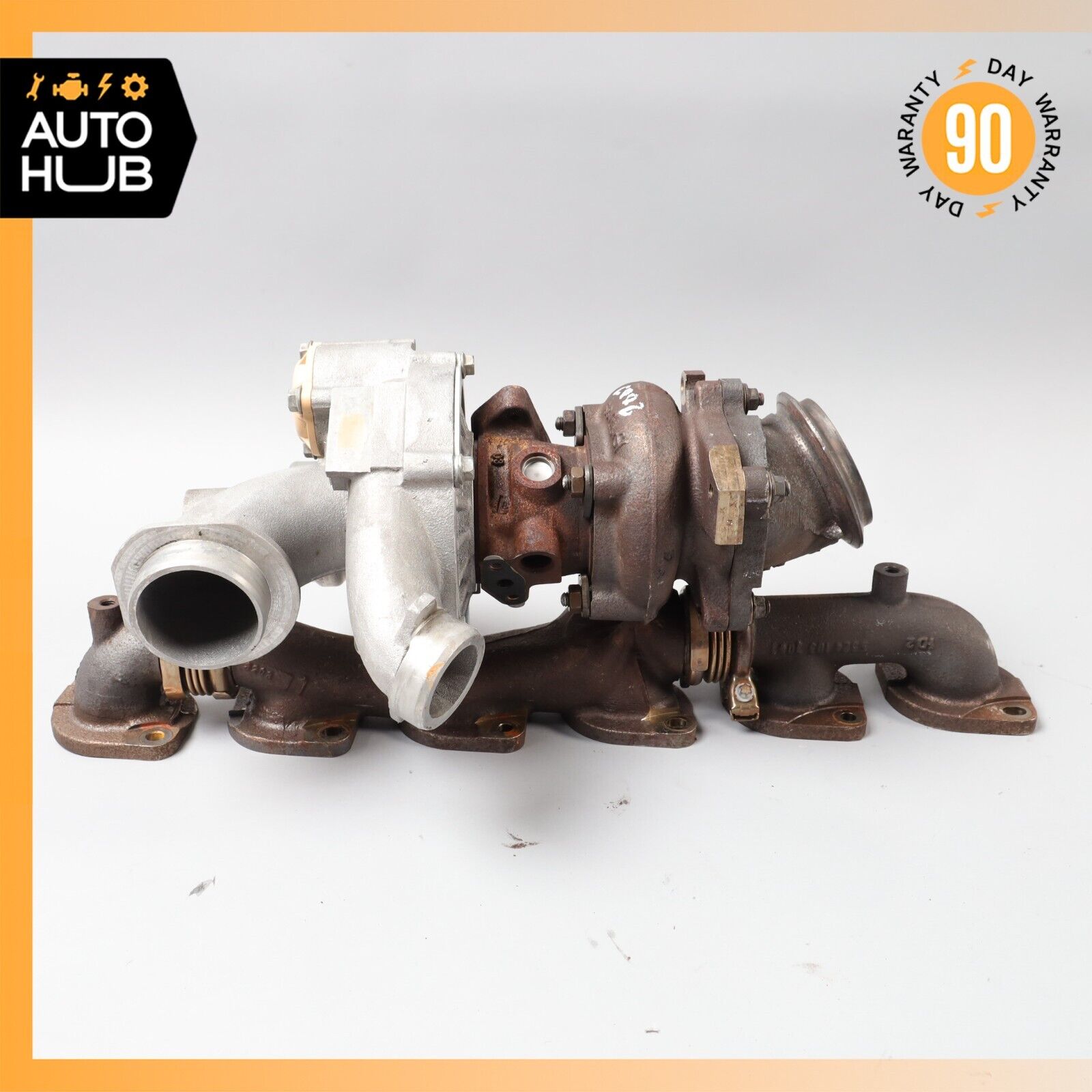 03-14 Mercedes W221 S600 CL600 M275 Turbocharger Turbo Manifold Right Side OEM