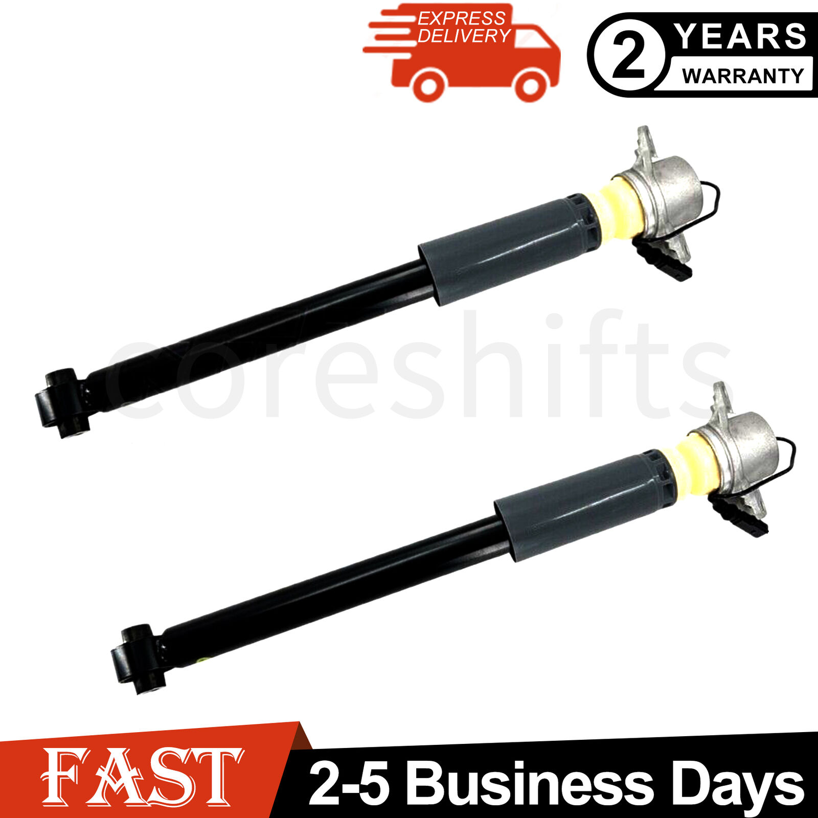 Pair Rear Shocks Absorbers Struts Magnetic For Audi A3 Quattro S3 RS3 2015-2022