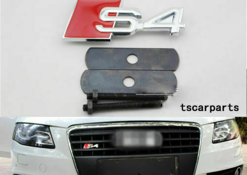 NEW metal FOR AUDI S4 S6 GRILL BADGE 3D Metal SLINE Front Racing Grille Emblem