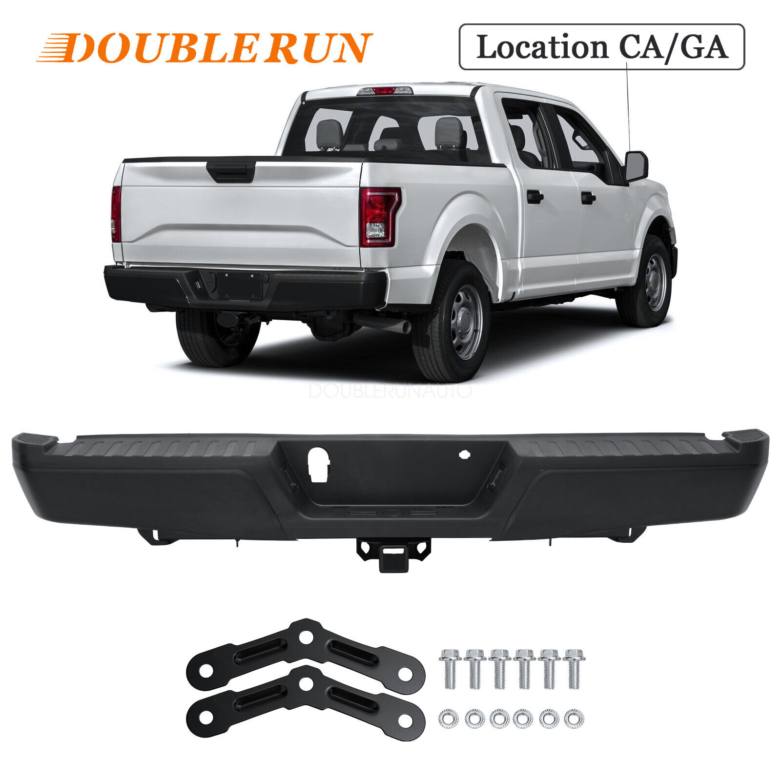 Steel Rear Step Bumper Assembly For 2015-2020 Ford F-150 w/ Max Tow FO1103188