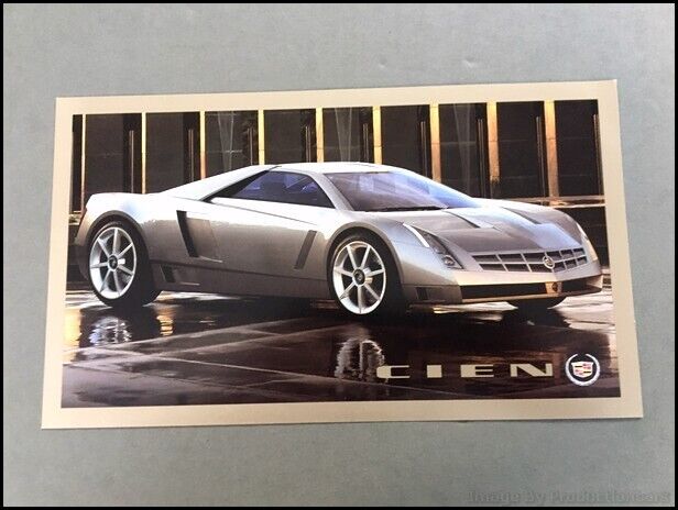 2002 Cadillac Cien Concept Prototype Showcar 1-page Car Brochure Photo Card