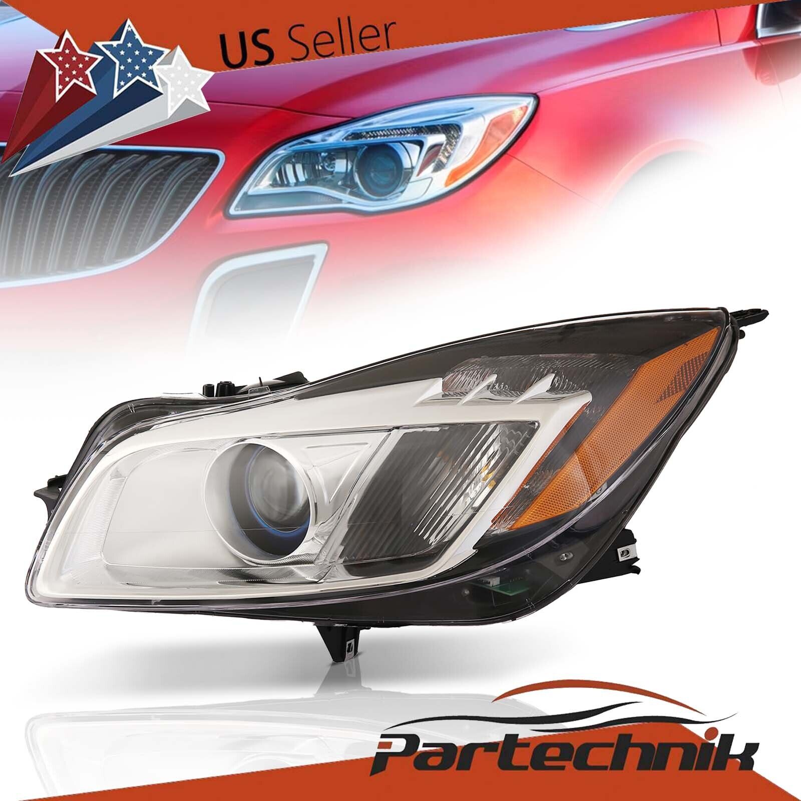 Driver Side Xenon HID w/Blue Ring Projector Headlight For Buick Regal 2012-2016
