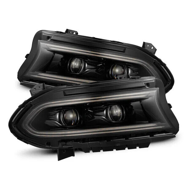 For 15-23 Dodge Charger LUXX Series Black LED Projector Headlight Lamp 1 Pair