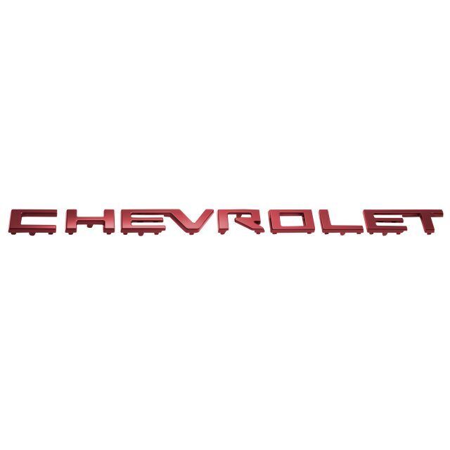 22-24 Silverado 1500 Next Gen Front Grille Red Chevrolet Script 85544866