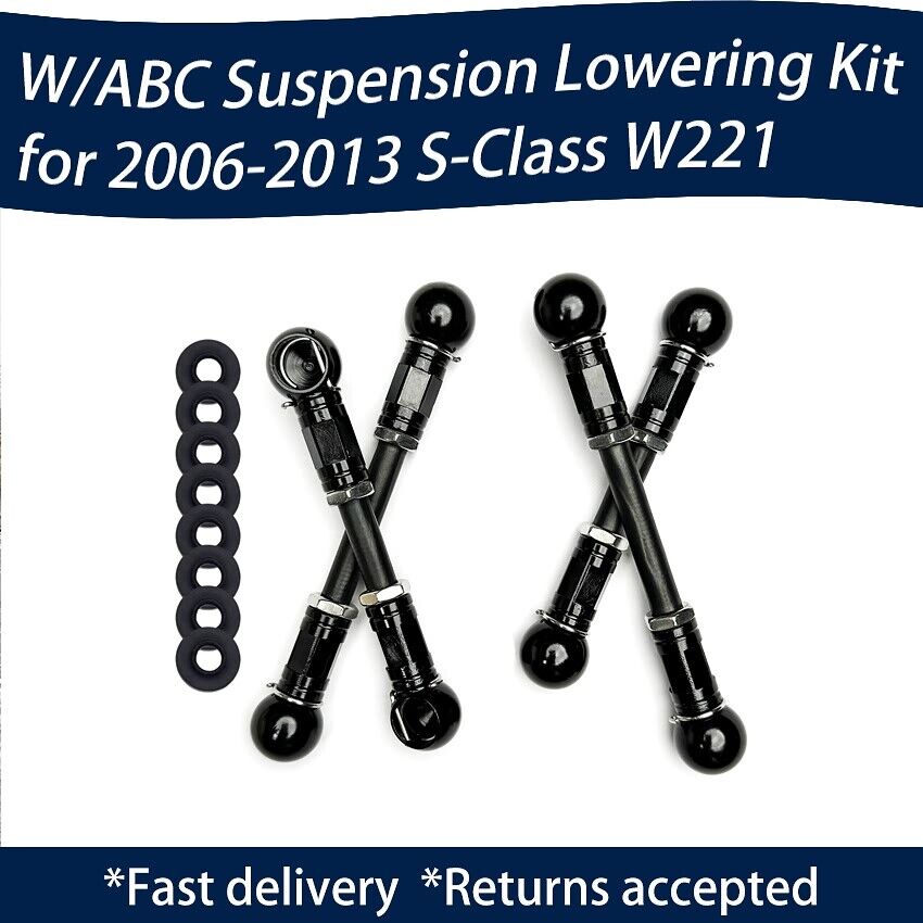 💥07-13 MERCEDES BENZ S CLASS S63 W221 ADJUSTABLE LOWERING LINKS ABC SUSPENSION