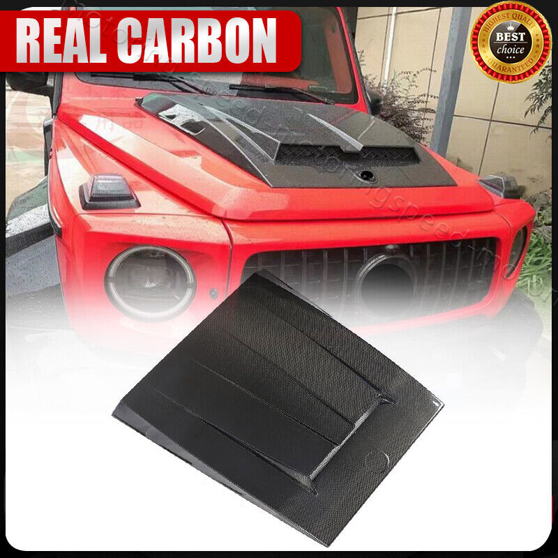 Real Carbon Fiber Engine Bonnet Hood Lid Cover For Benz W463 G63 G500 G550 04-18