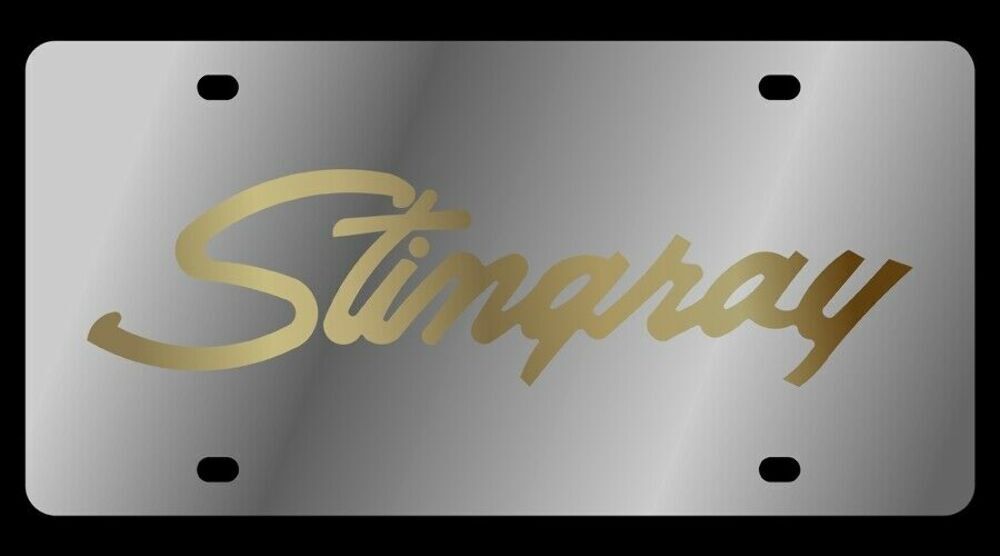 Eurosport Daytona 1343-2 Chevrolet Stingray Stainless Steel License Plate