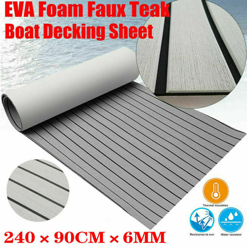 95x35\'\' Adhesive EVA Teak Decking Foam Marine Boat Yacht Flooring Carpets Pad