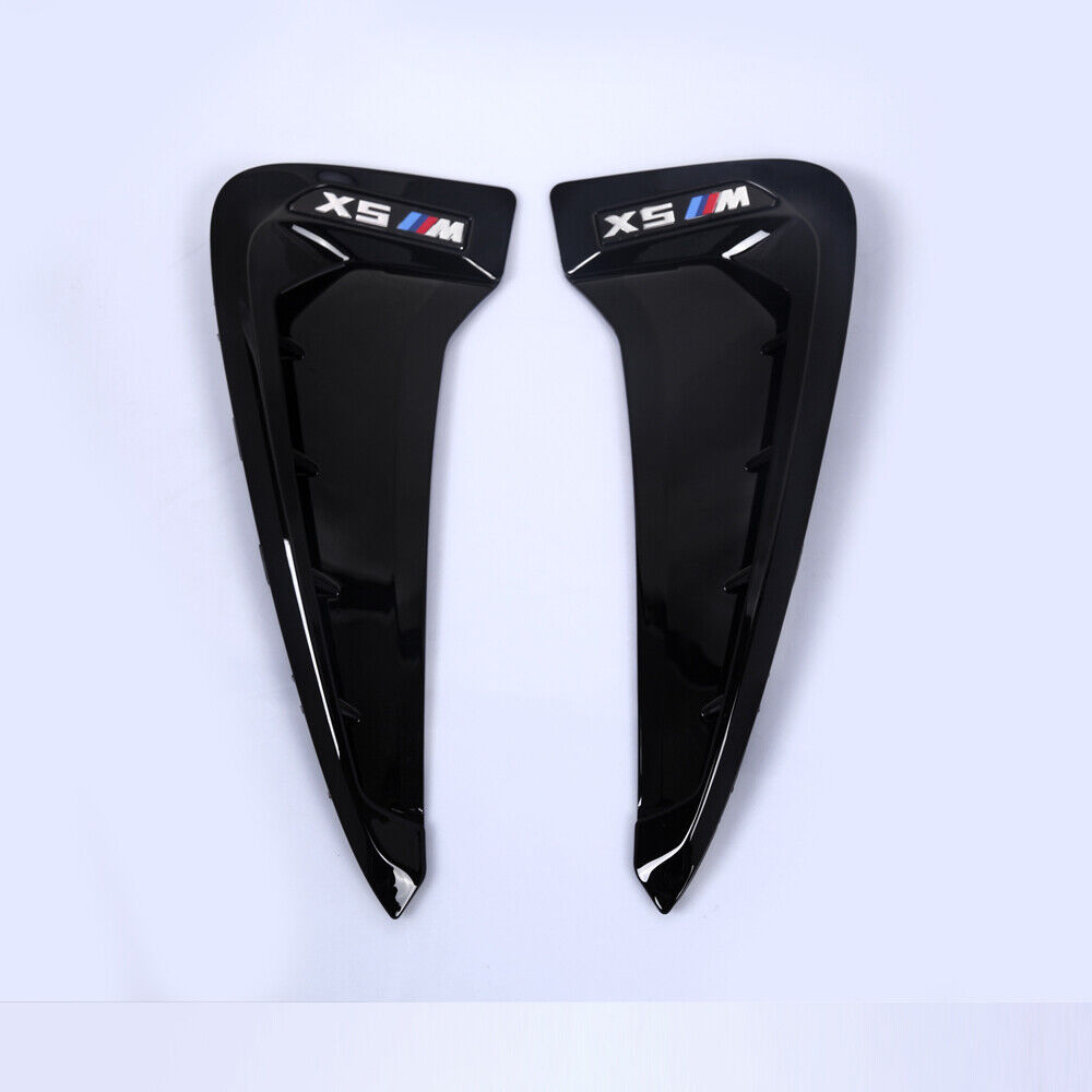 X5M Glossy Black Side Fender Vent Trim Cover For BMW F15 X5 F85 SUV 2014-2018