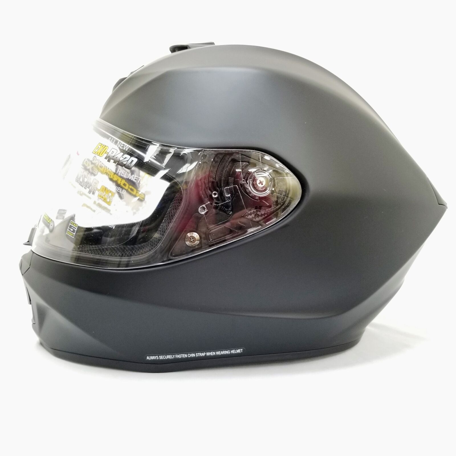Scorpion EXO-R420 Solid Full Face Helmet (Black, X-Large)