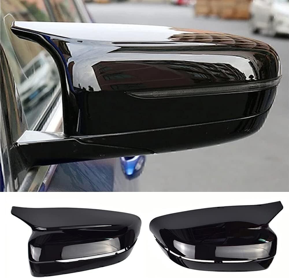 M Style Side Mirror Cover Caps For 17-22 BMW 3Series G20 G30 Glossy Black Color