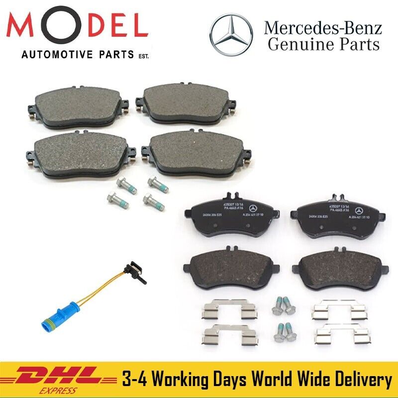 Mercedes-Benz Genuine Front and Rear Brake Pads Kit with Sensor