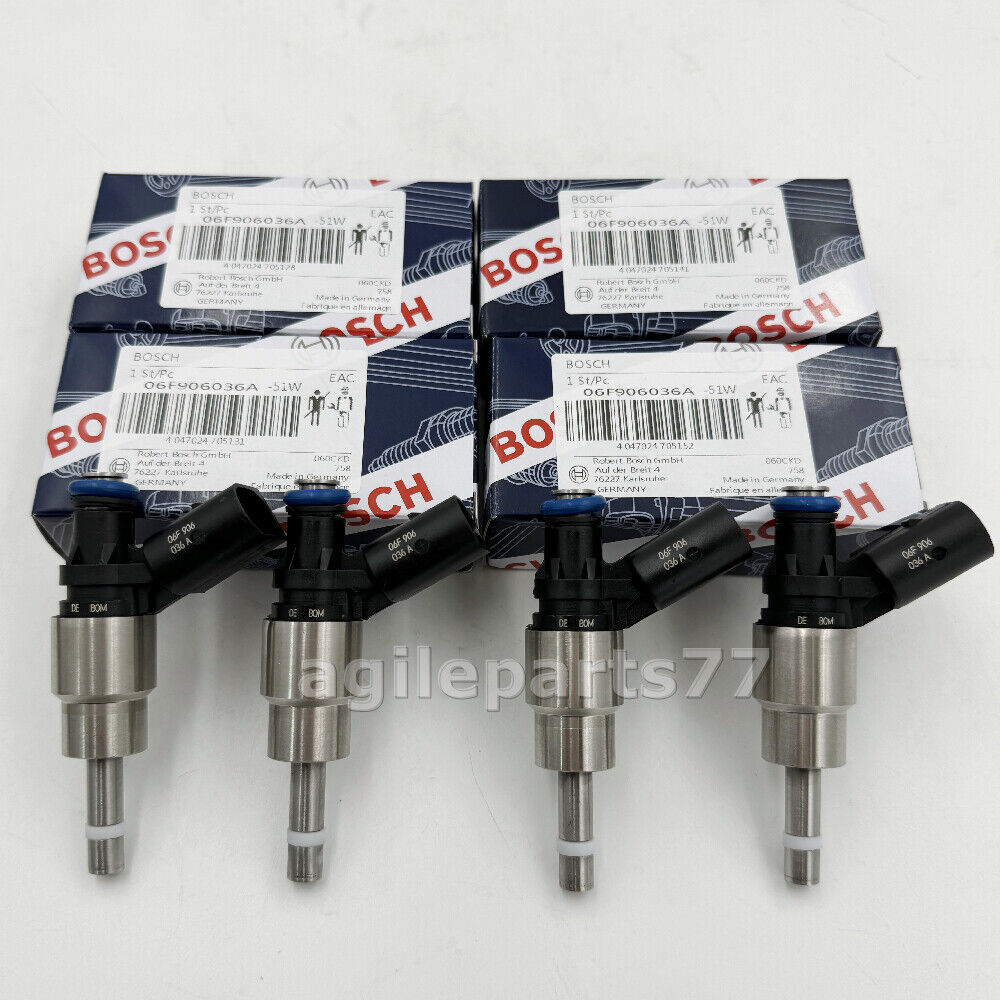 4X Fuel Injectors 06F906036A For 2005-2009 Audi A3 4 TT VW GTI Jetta 2.0L I4 NEW