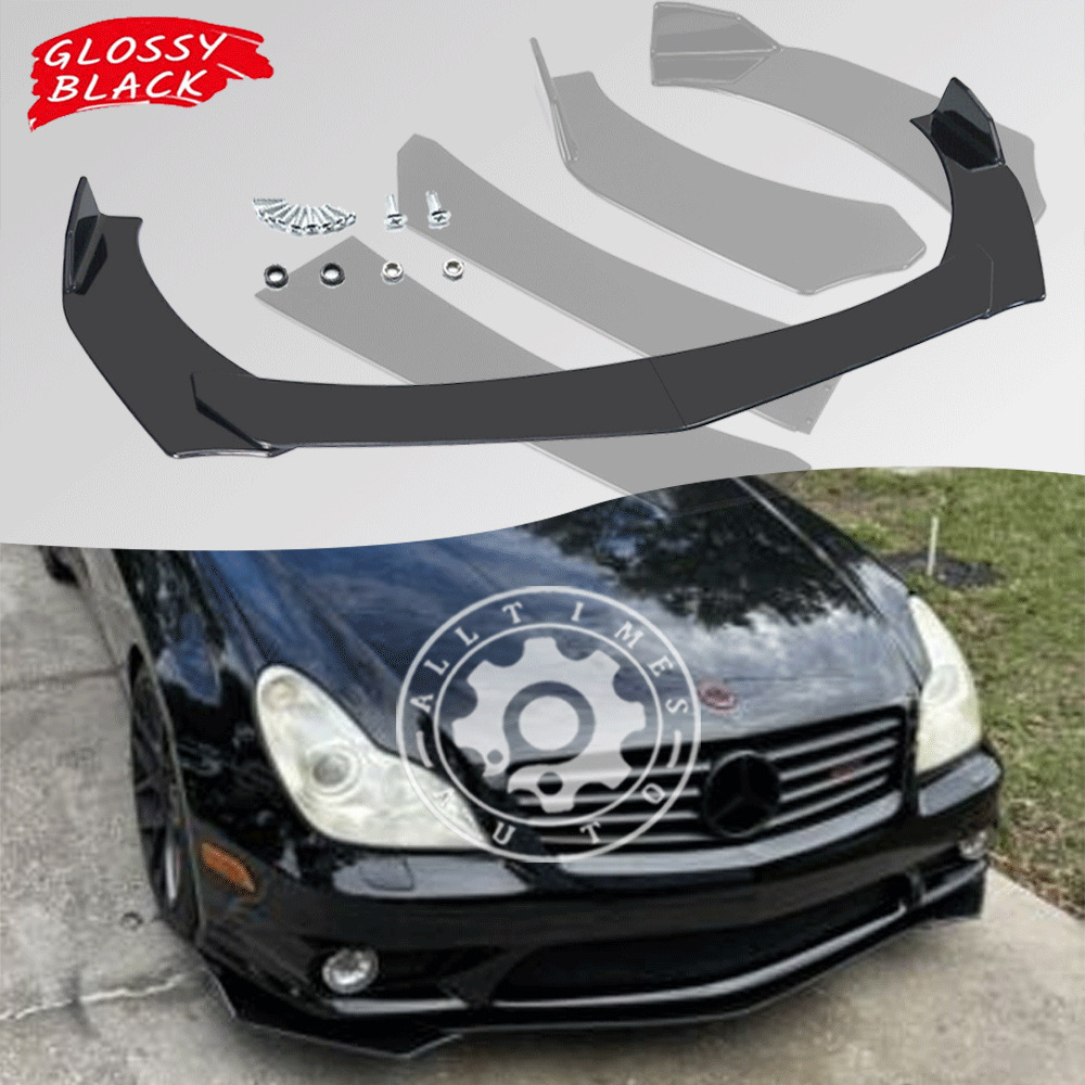 For Benz W219 CLS 350 400 500 53 55 65 AMG Front Bumper Lip Body Kit Splitter AB