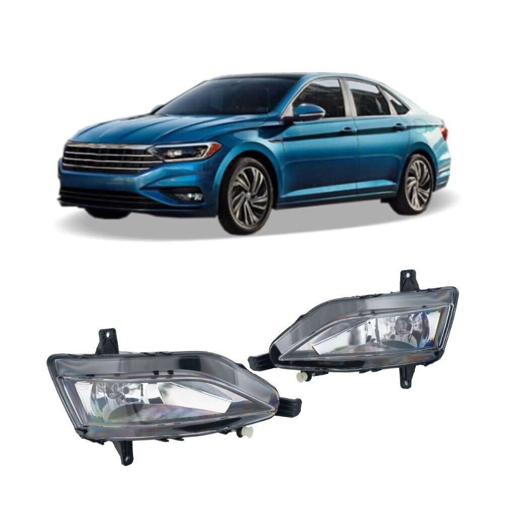 For 2018-2020 Volkswagen Jetta Bumper Fog Lights Lamps w/Switch Left+Right