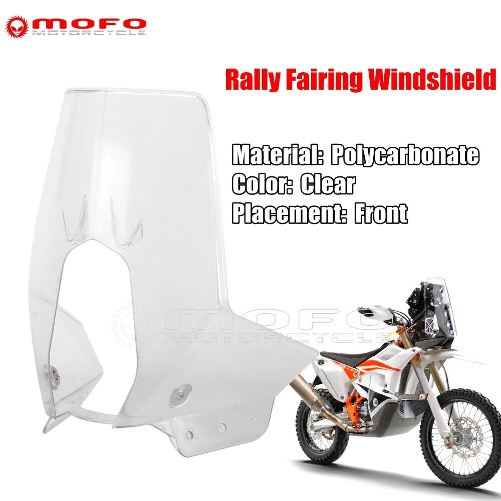 Clear Rally Fairing Windshield For 450 Enduro 690R/690Rally 790/890 Adventure R