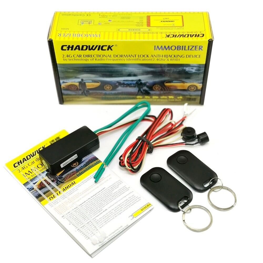 CHADWICK  Wireless car engine lock, Car alarm anti-hijack circuit cutting device