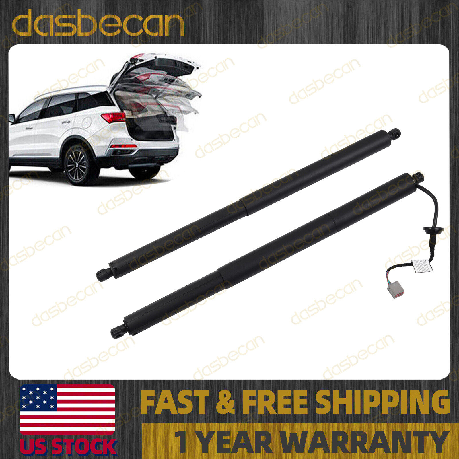 2PCS Rear Left & Right Tailgate Power Lift Support For FORD Explorer 2016-2019